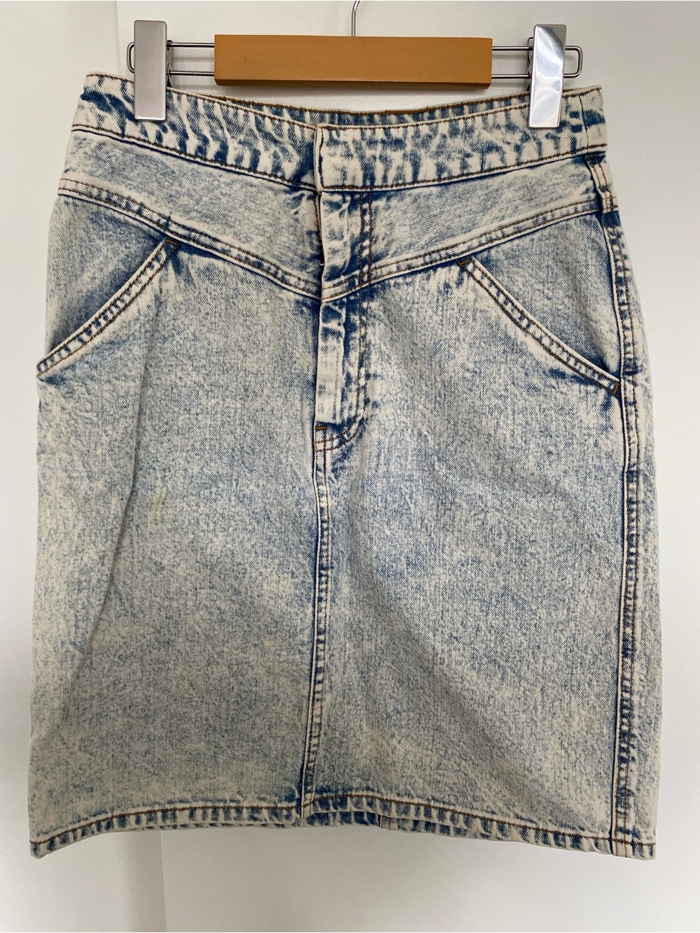 Y2K Acid Wash Denim Skirt